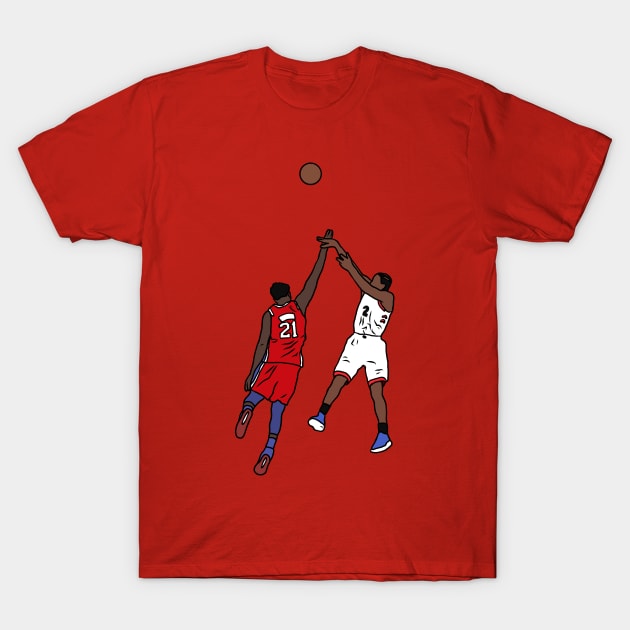 Kawhi Leonard Game Winner vs. Philadelphia T-Shirt by rattraptees